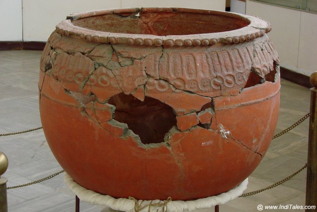 Megalithic pottery at Hyderabad's Gun Foundry Museum - Oldest Megalithic Site