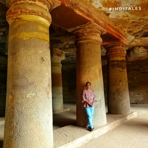 Anuradha Goyal at Bagh caves