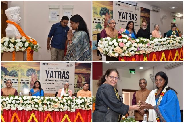 Photo collage of Indica Yatra conference at Varanasi