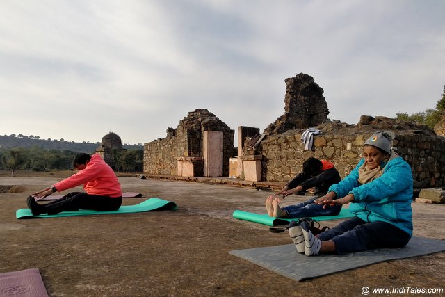 Yoga at Mandu Festival