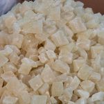 Pile of Agra Petha on sale by street vendors