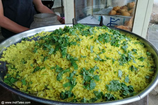 Freshly made Poha