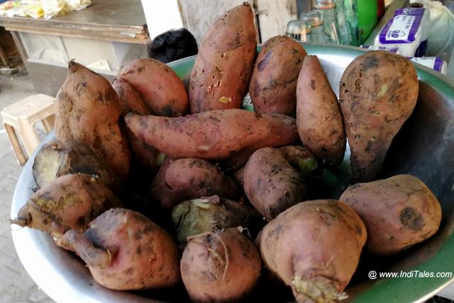 The roasted Sweet Potatoes