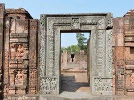 Ornate door of Ratnagiri Monastery