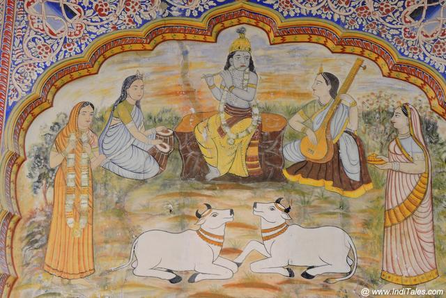 Krishna Stories on Poddar Haveli Walls