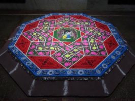 Sanjhi Art – Folk Art Of Decoration At Braj Vrindavan Sanjhi at Bhatta Ji Temple Vrindavan