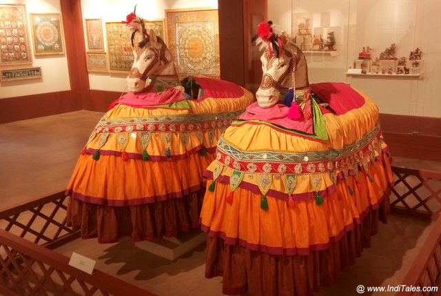 Traditional imitation horse costume