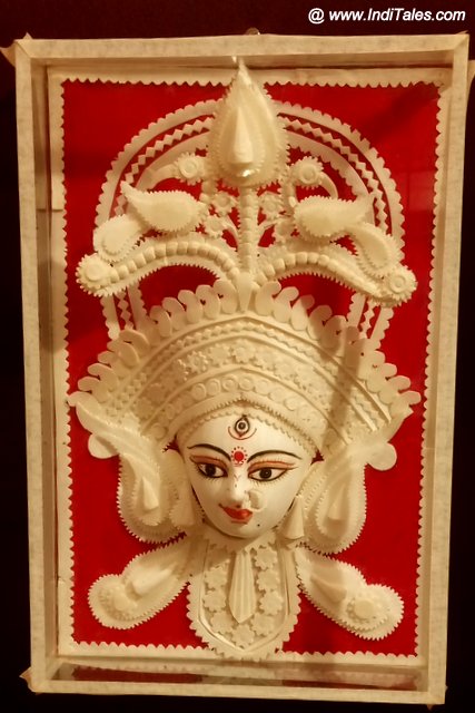 Sholapith crafted goddess Durga