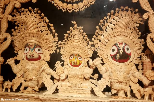 Sholapith crafted Lord Jagannath trinity