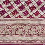 Bandhani Sari in Zari