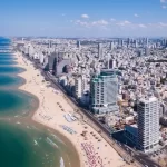 Aerial view of the beach and cityscape of Israel - Everything You Need To Know Before Visiting Israel
