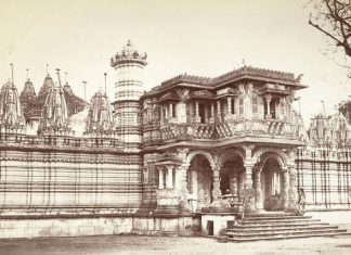 Old Image of Hutheesing Jain Temple