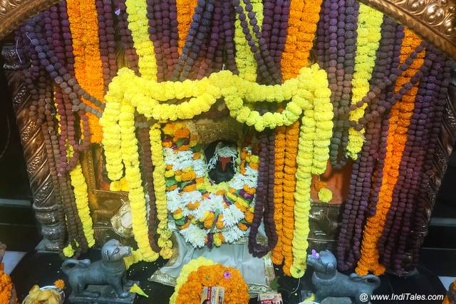 Unmat Bhairava next to Batuk Bhairava 