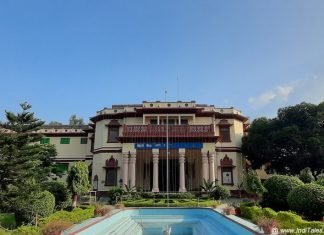 Landscape view of Bharat Kala Bhavan, BHU, Varanasi