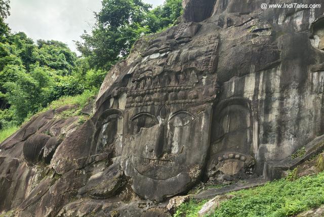 Giant Shiva Face at Unakoti