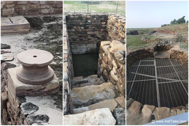 Pillars, Stepwell and Well at Dholavira