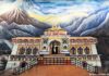Visiting Badrinath Dham In Garhwal Hills Of Uttarakhand BAdrinath Dham Paintings at Dehradun Airport
