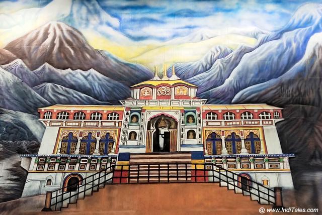 BAdrinath Dham Paintings at Dehradun Airport