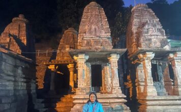 Panch Badri Yatra in Garhwal Himalayas Adi Badri Temple near Karnaprayag in Uttarakhand