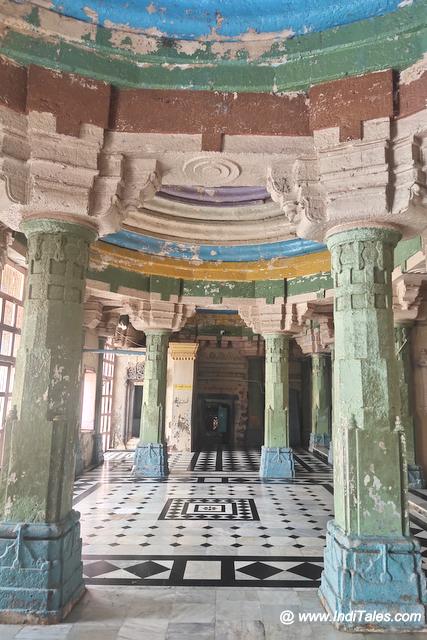 Colorful Mandapa of Narayan Sarovar Temples