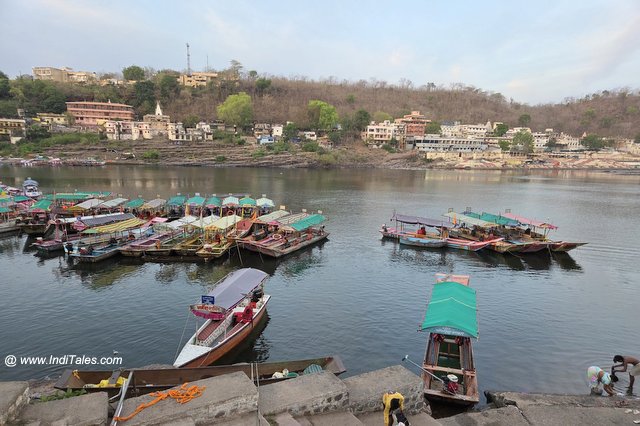 Narmada ji at Omkareshwar early morning