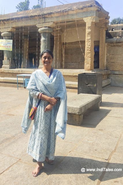 Anuradha Goyal at Kolaramma Temple